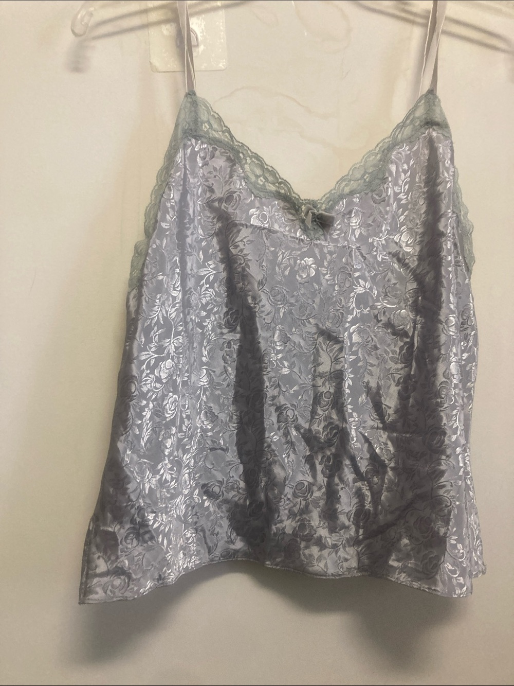 Lace-Trim Satin Camisole sleepwear - Silver Gray GEORGE 2 for $16